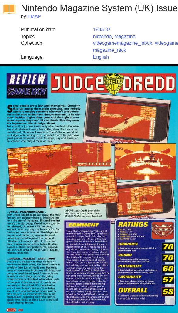 tests/281/Screenshot 2022-07-25 at 19-36-55 Nintendo Magazine System (UK) Issue 34 EMAP Free Download Borrow and Streaming Internet Archive.png